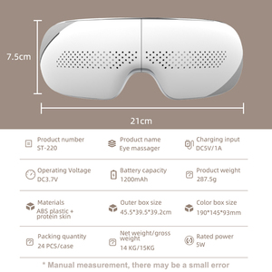Portable pliant vivant Stress Relax thérapie Airbag chaleur électrique Smart Digital Eyes Massage avec musique de dent bleue pour un bon cadeau - Product Image 6