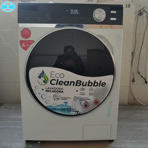 <span class=keywords><strong>Lavadora</strong></span>-<span class=keywords><strong>Secadora</strong></span> Automática de 10 kg OEM/ODM con Motor <span class=keywords><strong>Inverter</strong></span>, Luz Azul, Equipo de Lavandería - Product Image 2