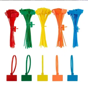 Zip Ties Tags Nylon Cable Marker Self-Locking Colourful Wire Strap Label Ties