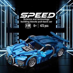 Auto da Corsa Super Veloce <span class=keywords><strong>Technic</strong></span> 1:18 con Carica a Molla, Più Venduta, Costruzioni a Blocchi Compatibili, Giocattoli Fai-da-Te per Bambini in ABS Confezionati in Set - Product Image 4