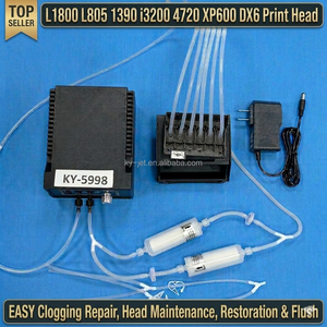 Machine de Nettoyage de Têtes <span class=keywords><strong>d</strong></span>'<span class=keywords><strong>Impression</strong></span> DTF Bouchées, Laveuse de <span class=keywords><strong>D</strong></span>ébouchage à Contre-courant pour <span class=keywords><strong>Epson</strong></span> L1800 L805 1390 I3200 4720 XP600 DX6 - Product Image 1