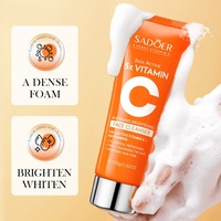 SADOER Nettoyant Visage Purifiant en Profondeur aux Acides Aminés, VC et Acide Hyaluronique, Rafraîchissant et Nettoyant en Profondeur les Pores