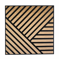 Panneau mural acoustique en bois 3D moderne, imperméable, style européen, pour salon, chambre à coucher