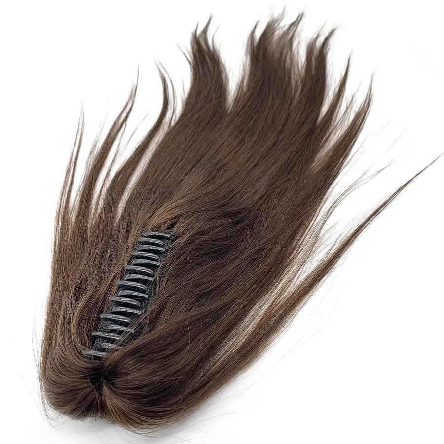 Alta calidad 12-20 pulgadas cabello humano Cola de Caballo extensión de cabello Clip en peluca Cola de Caballo extensión recta cola de caballo