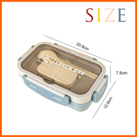 Lonchera de Plástico PP Ecológica, Apta para Alimentos, Estilo Japonés, con Logotipo Personalizado, Apta para Calentar, para Niños y Recién Nacidos