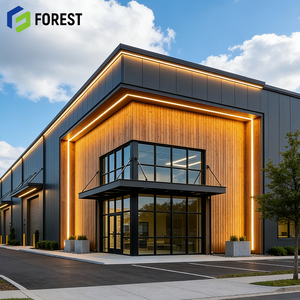 โกดังโครงสร้างเหล็กสำหรับโรงงาน อพาร์ทเมนท์ โรงพยาบาล - วัสดุก่อสร้างระดับพรีเมียม ดีไซน์ทันสมัย รองรับน้ำหนักได้ดี - Product Image 1