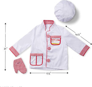 Delantal de Sombrero <span class=keywords><strong>para</strong></span> Niños, Conjunto de Cocina y Horneado, Cosplay de Halloween, Uniforme de Juego de Rol de <span class=keywords><strong>Chef</strong></span>, <span class=keywords><strong>Disfraz</strong></span> de Día de Carrera <span class=keywords><strong>PARA</strong></span> LA Escuela, 29 Piezas - Product Image 4