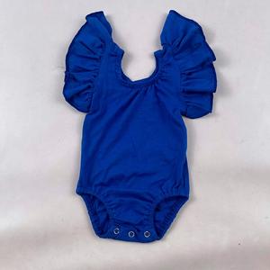 Ropa Infantil con Volantes, Leotardo de Algodón Multicolor con Mangas con Volantes para Niñas, Leotardo de una Pieza para Bebés - Product Image 4