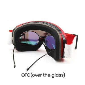 Kính thể thao ngoài trời tùy chỉnh logo, kính trượt tuyết, sản phẩm thể thao khác, kính trượt tuyết lớn, bảo vệ toàn diện, màu đen - Product Image 3