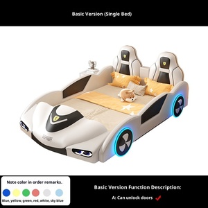 Giường ngủ trẻ em kiểu hoạt hình đua xe, chất liệu gỗ tự nhiên, thiết kế hiện đại, dành cho bé từ 2-4 tuổi, phù hợp với phòng khách, căn hộ nhỏ. - Product Image 6