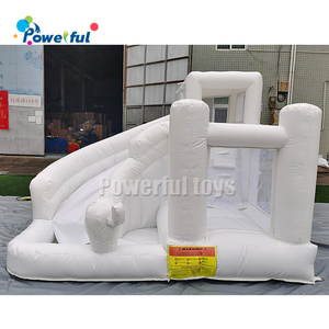 Castillo Inflable Comercial de PVC <span class=keywords><strong>para</strong></span> Niños Pequeños, Color Blanco, <span class=keywords><strong>con</strong></span> Tobogán y <span class=keywords><strong>Piscina</strong></span> de Pelotas <span class=keywords><strong>para</strong></span> <span class=keywords><strong>Alquiler</strong></span> - Product Image 2