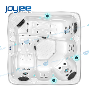 JOYEE Bain à remous Offre Spéciale Hôtel Jardin Economique <span class=keywords><strong>5</strong></span> <span class=keywords><strong>Personnes</strong></span> Jacuzzis Extérieurs Whirlpool Spad Spa Piscine Gecko OEM Acrylique - Product Image 6