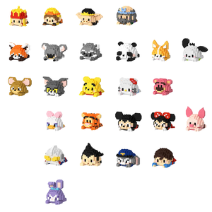 Mini Quy Mô 1:8 Xây Dựng Khối Kit Nhựa Phim Hoạt Hình Nhân Vật Động Vật Mô Hình Giáo Dục Tự Làm Trò Chơi Đồ Chơi Cho Trẻ Em - Product Image 1