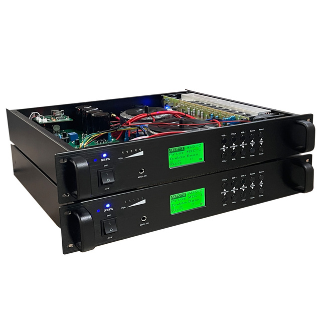 PA System Professional Audio Amplifier and IP PA System Digital Network Audio Amplifier Output 100-650W