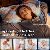 Kühlendes Kissen in Queensize aus Gel-Memory-Schaum, Anpassbare Härte, Weiche Unterstützung für Rücken und Nacken, Schmerzlinderung, Seitenschläferkissen