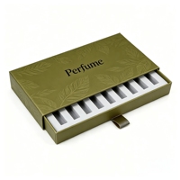 Kit de flacons d'échantillons de parfum personnalisés, boîte d'emballage de luxe, OEM, ODM, étiquette privée, finition brillante