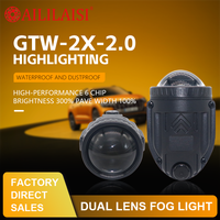 Aililaisi Bi Led Projecteur Phares Antibrouillard 2Inch Lens Waterproof pour Nissan Patrol Y61 Toyota Auris Honda Civic 2006-2011 Crx