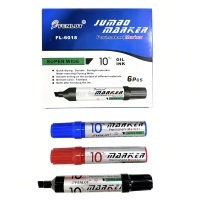 Meilleure vente 1 ensemble de stylos marqueurs 10mm Jumbo personnalisables de grande capacité noir bleu rouge pour l'écriture sur papier