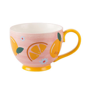 Vente en gros de tasses à café en céramique amusantes avec des dessins de fruits pour les fêtes, utilisation à domicile ou au bureau, couleur et logo personnalisables, jetables - Product Image 3