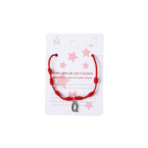 Chaîne de cheville en acier inoxydable à sept nœuds avec lettre Q et bracelet en corde rouge pour femme, bijou de mode, charme de protection, chaîne de pied - Product Image 2