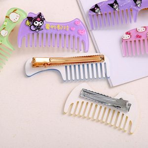 Horquillas de Plástico Hechas a Mano con Diseño de Dibujos Animados, Accesorios para el Cabello, Peine Pequeño Creativo para Manualidades, Ligero y Colorido, para Fiestas de Mujeres - Product Image 2