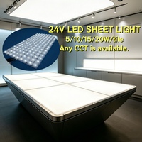Panneau lumineux LED matriciel Ra90+ DC24V pour table, plafond, bureau, personnalisable CCT, application Tuya, WIFI, IP20/54