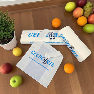 Tùy chỉnh dày siêu thị Vest Túi mua sắm thực hiện t Áo sơ mi túi may mặc túi nhựa cho siêu thị - Product Image 6