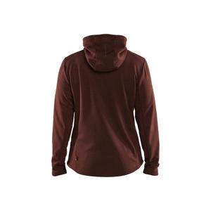 BLAKLADER - 354225335999XXXL Sudadera con capucha para mujer con cremallera larga Rojo quemado/Negro-EAN 7330509870716 WORK HOODIES - Product Image 2