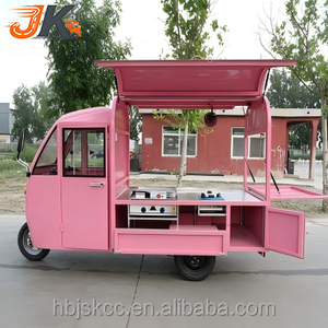 Chariot de barbecue commercial mobile multifonctionnel électrique à 3 roues avec cadre en acier inoxydable pour le petit-déjeuner et le marché nocturne - Product Image 1