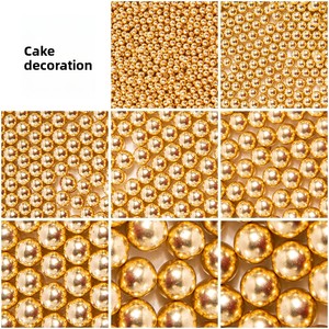 Décorations Commerciales Exclusives Transfrontalières <span class=keywords><strong>Non</strong></span> Comestibles Imitation Sucre Doré Perles de Sucre de Tailles Assorties pour Usage Commercial - Product Image 4