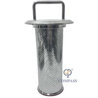 DN50 Acier inoxydable sanitaire de qualité alimentaire SS316L Sanitary Tri Clamp Non Retention Passoire Coude Type Y Filtre avec perforé