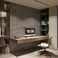 Bibliothèque de luxe sur mesure, meubles en bois massif, bureau d'étude, bureau d'ordinateur