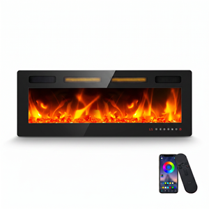 Chimenea Eléctrica Lineal Empotrada de 72 Pulgadas con Control por Aplicación WiFi, 12 Colores de Llama, 1500W, para Sala de Estar o Pared Decorativa - Product Image 2