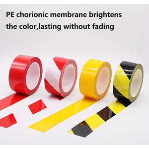 Ruban de marquage au sol de sécurité à bande de signalisation de danger en matériau PE résistant à l'usure à forte adhérence 70 mm x 100 m Ruban de précaution Ruban d'avertissement - Product Image 3
