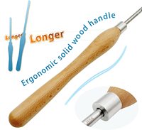 Gouge à bois de 1/4, 1/2, 3/8, 5/8 pouce pour tour à bois, outils de tournage du bois M2 Cryo HSS avec manche en hêtre