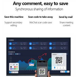 86นิ้วหน้าจอสัมผัสหลายคณะกรรมการสมาร์ทมือถือยืนห้องเรียนไวท์บอร์ดดิจิตอลอัจฉริยะแบบโต้ตอบแบนสำหรับการเรียนการสอน - Product Image 5