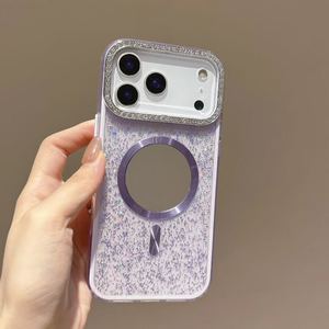 เคสโทรศัพท์มือถือมีกระจกเงาติดเพชรสวยงามพร้อมกระจกสำหรับ iPhone 17 16 15 12 13 14 11 Pro Max PLUS XR XS ฝาหลังแม่เหล็ก17 Air - Product Image 6