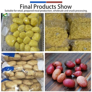 เครื่องจักรผลิตมันฝรั่งปอกเปลือกแบบกำหนดเองจากโรงงาน พร้อมฟังก์ชั่นล้าง ปอกเปลือก คัดแยก และป้อนมันฝรั่ง - Product Image 6