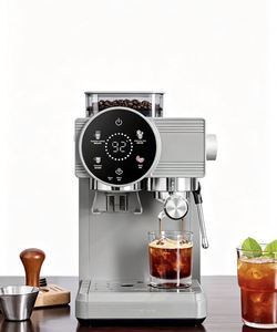 Cafetera Inteligente Semiautomática con Pantalla Táctil para el Hogar, Cafetera para Latte, Americano y Espresso con Tanque <span class=keywords><strong>de</strong></span> Leche - Product Image 1