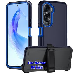 Funda Protectora Resistente a Golpes para Huawei <span class=keywords><strong>Honor</strong></span> 400 200 90 Lite 400 Pro X9A X9B X9C X8C X7A X7B X7C X6B, Fundas Protectoras con Clip - Product Image 1
