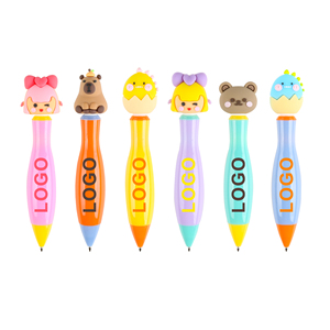 New Cute Creative Ballpoint <b>Pen</b> for Primary School Students with Printed Multi-Color Cartoon Multi-Head Plastic Writing - Product Image 5