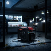 Générateur Inverter à Essence 4 Temps Monophasé 220V 50Hz 60Hz 6Kw à Cadre Ouvert en Cuivre Pur, Haute Qualité, Économie d'Énergie, Vente en Gros Usine