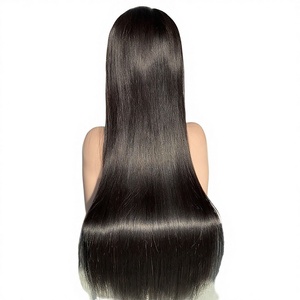 Cabello Humano Virgen Vietnamita Liso Negro Natural de 250% de Densidad con Encaje Frontal HD 13x4 Pre-Arrancado Sin Pegamento para Mujer - Product Image 2