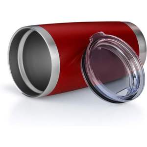 Gobelets isothermes en acier inoxydable 20 oz, réutilisables, à double paroi, avec couvercle, pour boissons chaudes, portables et écologiques - Product Image 6