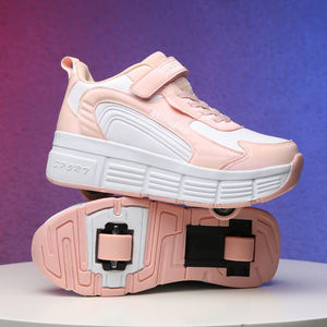 Usine extérieur respirant chaussures fille automatique Rollerskate garçon baskets à roues deux roues déformation Pop chaussures - Product Image 6