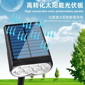 Solar Powered LED Spotlights Waterproof Outdoor Garden Lawn <b>Landscape</b> <b>Lighting</b> For Trees Villa Courtyard - Product Image 4