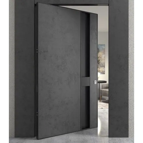 Porta esterna in metallo antiproiettile esterno in alluminio feritoia porta sinistra battente singola porta d'ingresso esterna