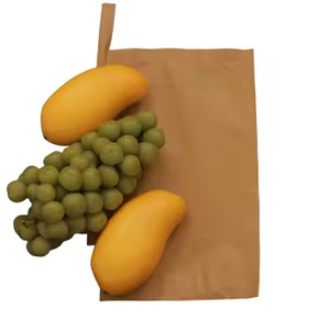 Aangepaste milieuvriendelijke wasbehandelde papierrolhandgreep waterdicht reliëf/onderdrukking 56gsm voor landbouw fruitzakken teelt - Product Image 3