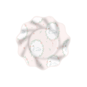 Kit de Fiesta Temática de Animales DAMAI, Platos de Papel Desechables Rosa y Azul, Vasos de Papel con Diseño de Cisne, Juego de Vajilla de Papel para Fiesta - Product Image 4