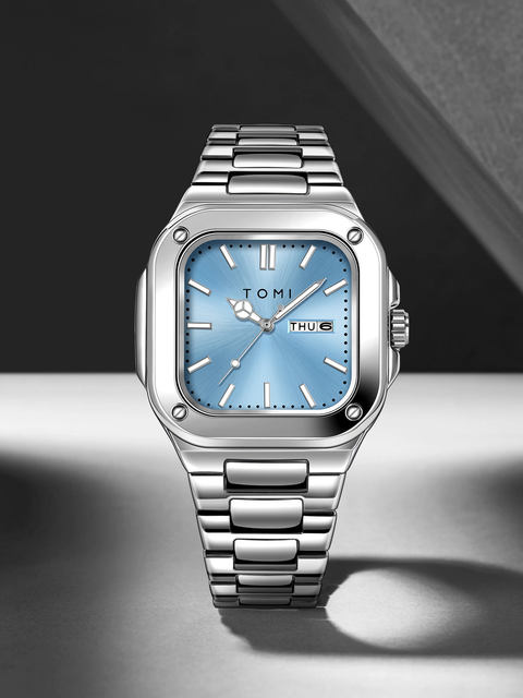 TOMI T306 Wholesale Square Dial Design Luxury Sport Men's Watch High Quality Stainless Steel Strap in Stock Quartz Wristwatch